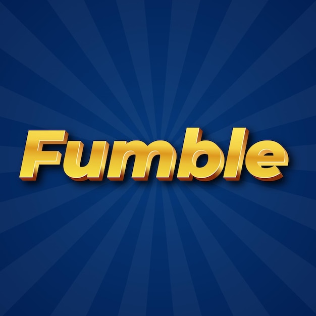Fumble text effect gold jpg attractive background card photo