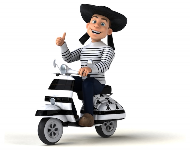 Fun 3d cartoon breton character