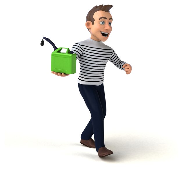 Fun 3D cartoon casual character