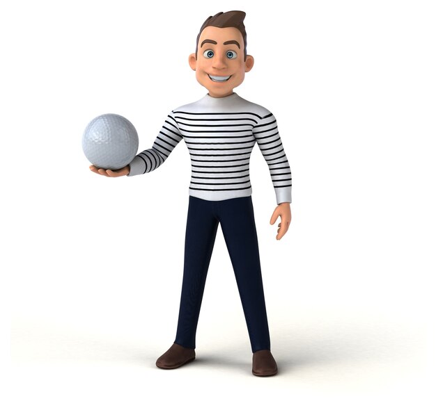 Photo fun 3d cartoon casual character