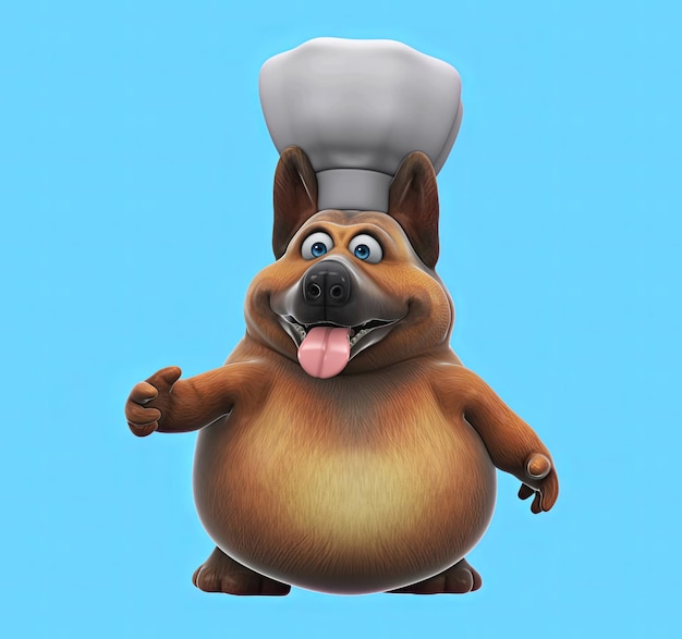 fun 3d cartoon dog talking