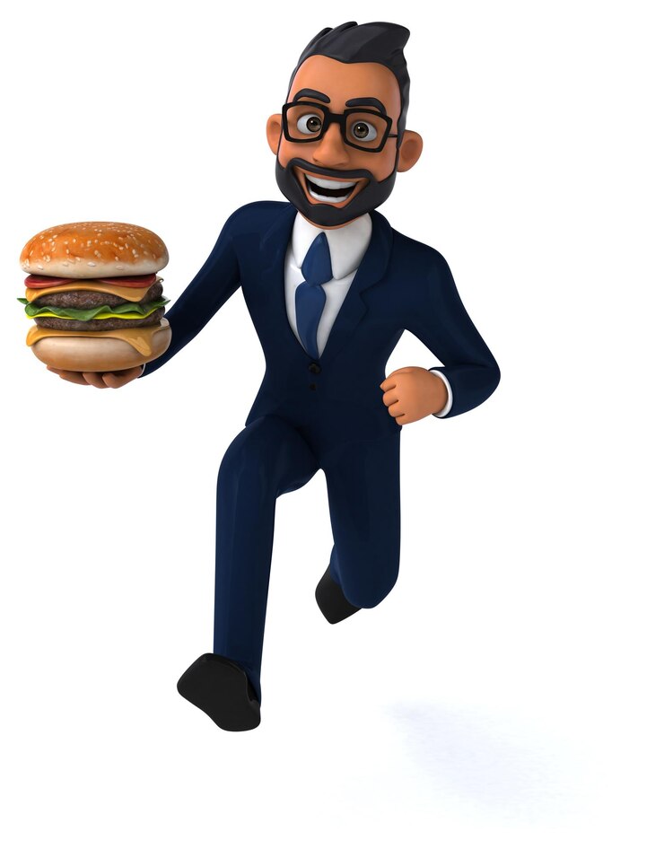 Photo fun 3d cartoon illustration of an indian businessman