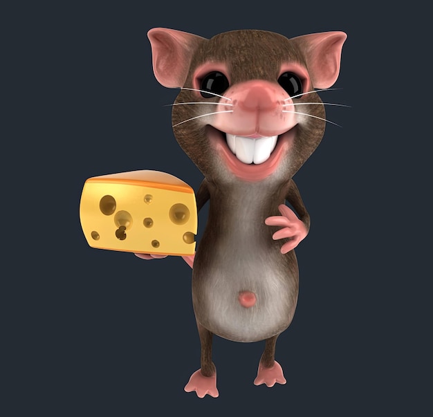 fun 3d cartoon mouse