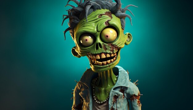 Photo fun 3d cartoon zombie