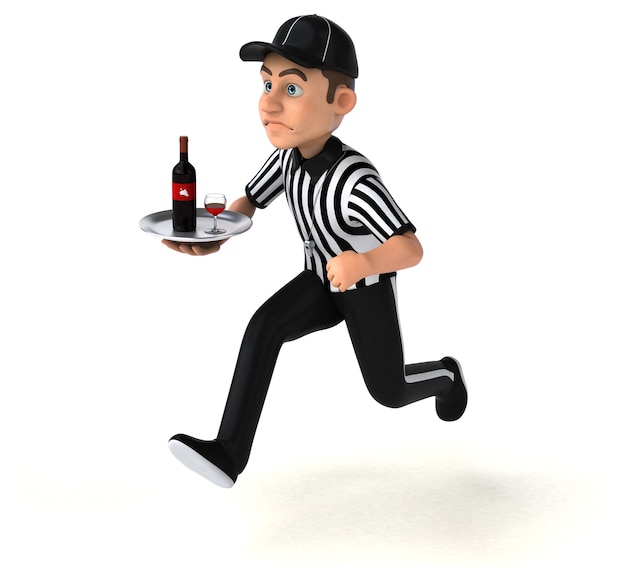 Fun 3D rendering of an american Referee