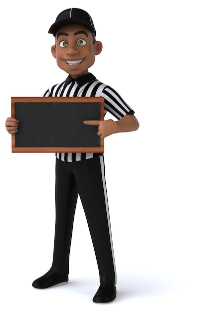 Fun 3D rendering of an american Referee