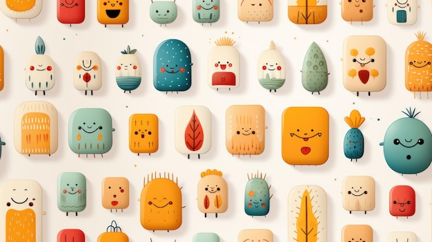 Fun and adorable patterns suitable for children's products and nursery decor