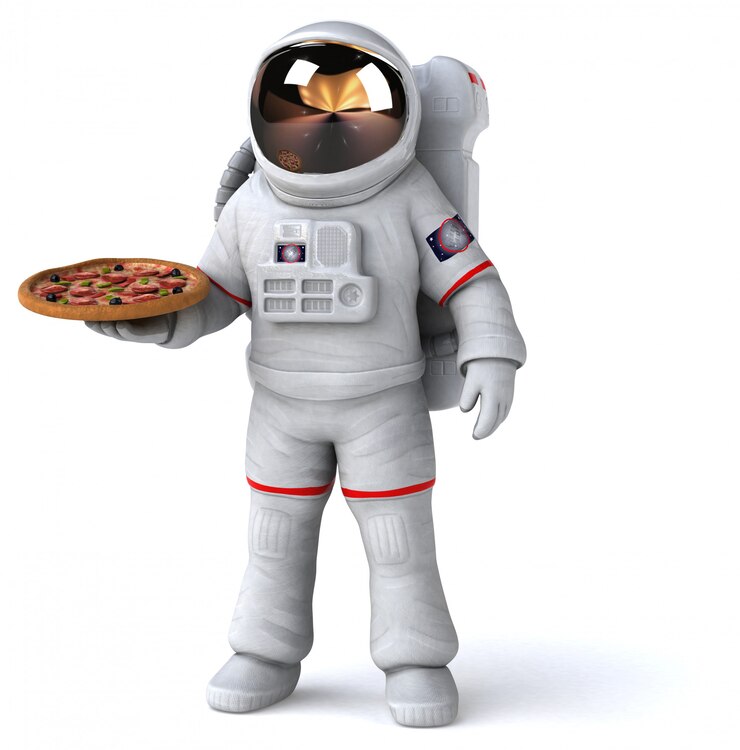 Photo fun astronaut - 3d illustration