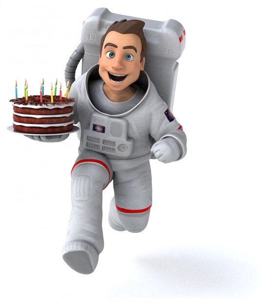 Fun astronaut animation