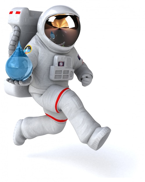 Fun astronaut animation