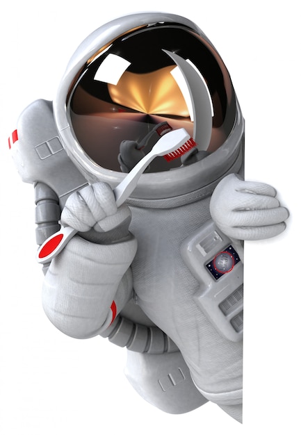 Fun astronaut animation