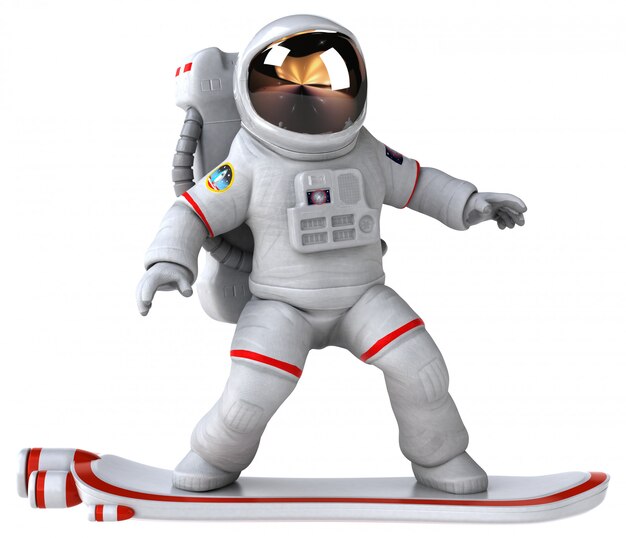 Fun Astronaut cartoon 