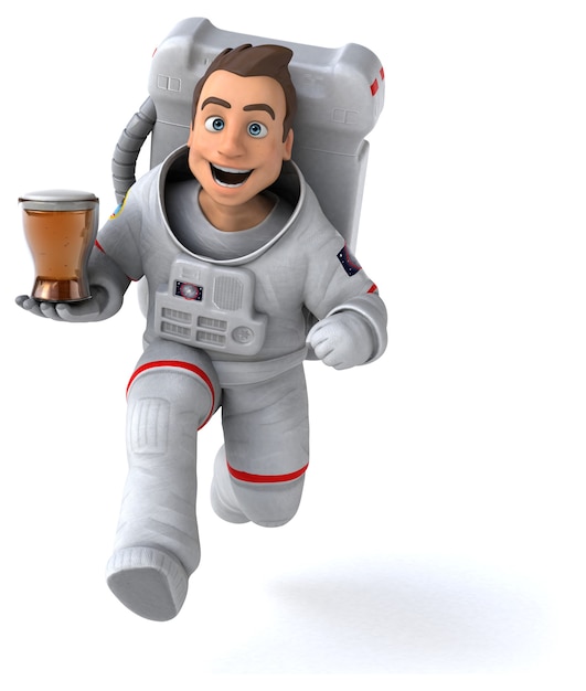 Fun astronaut illustration