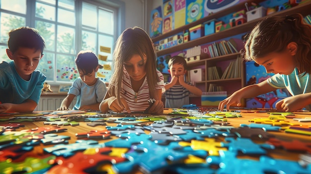 楽しい学校帰りのパズル