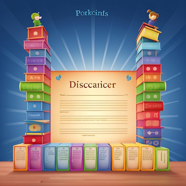 Photo a fun background picture for a powerpoint presentation showcasing dictionaries and glossaries book