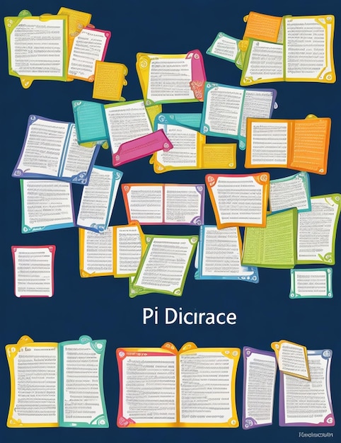 Photo a fun background picture for a powerpoint presentation showcasing dictionaries and glossaries book