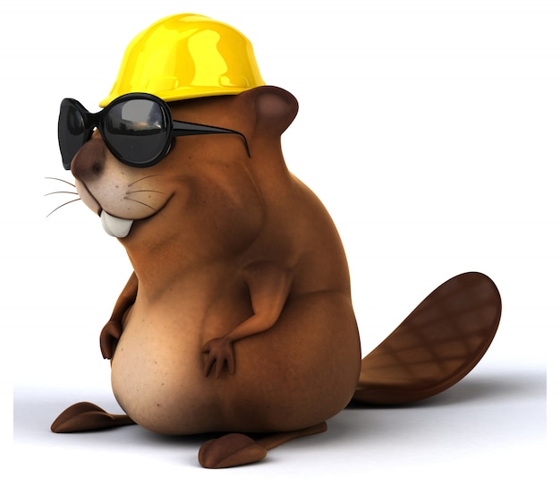 Fun beaver animation