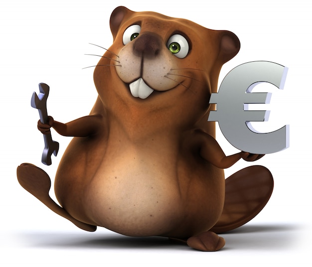 Fun beaver animation