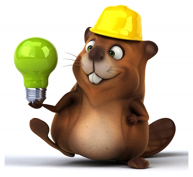 Fun beaver animation