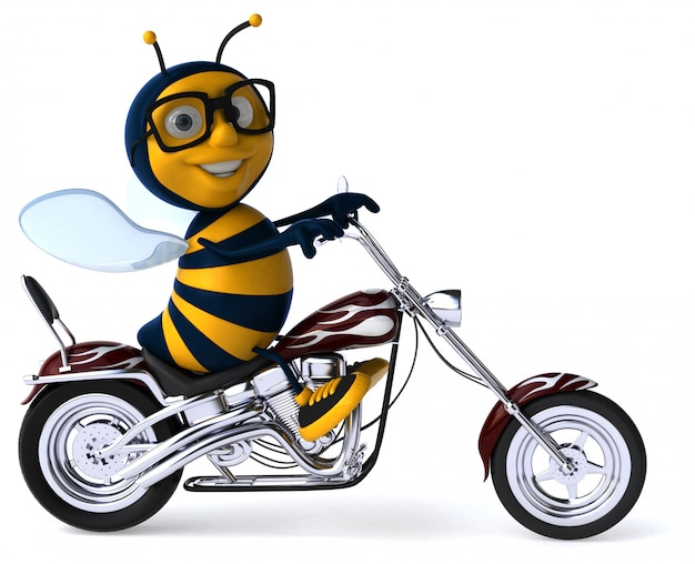 Fun bee - 3d illustratie