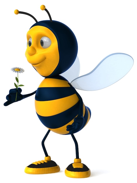 Fun bee - 3D Illustration