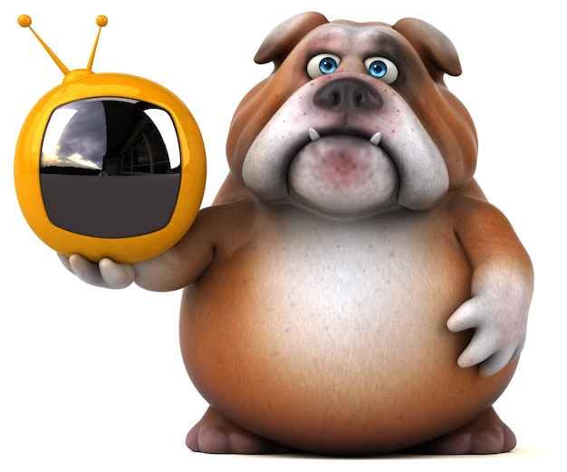 Photo fun bulldog - 3d character