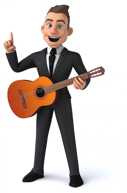 Fun businessman animation