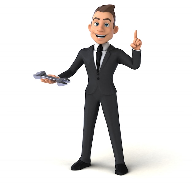 Fun businessman animation