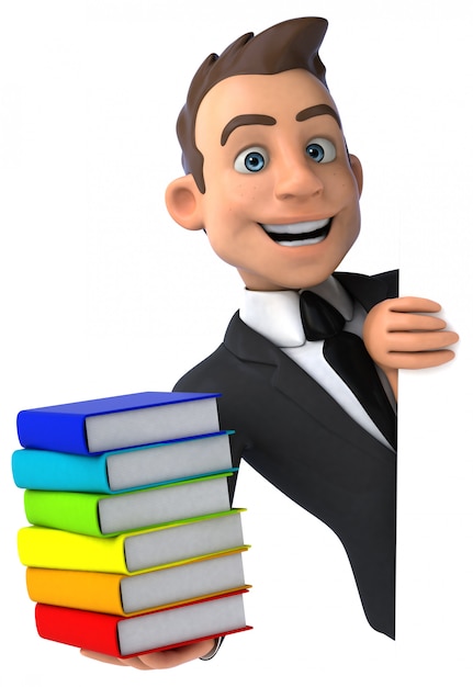 Fun businessman animation