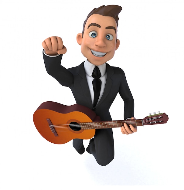 Fun businessman animation