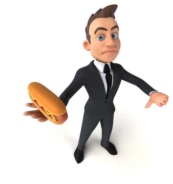 Fun businessman animation