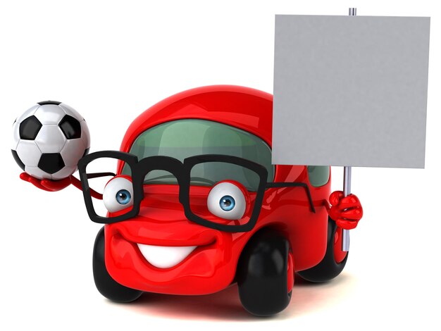 Fun car 3D Illustration