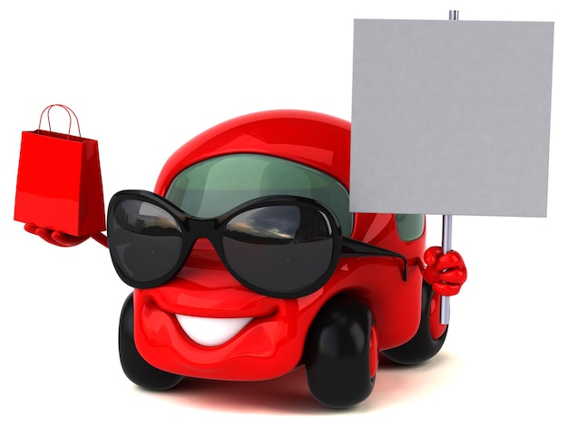 Fun car 3D Illustration