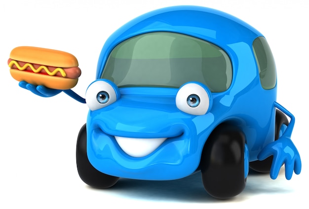 Fun car - 3D Illustration