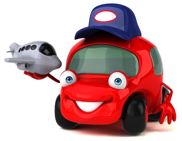 Fun car - 3D Illustration