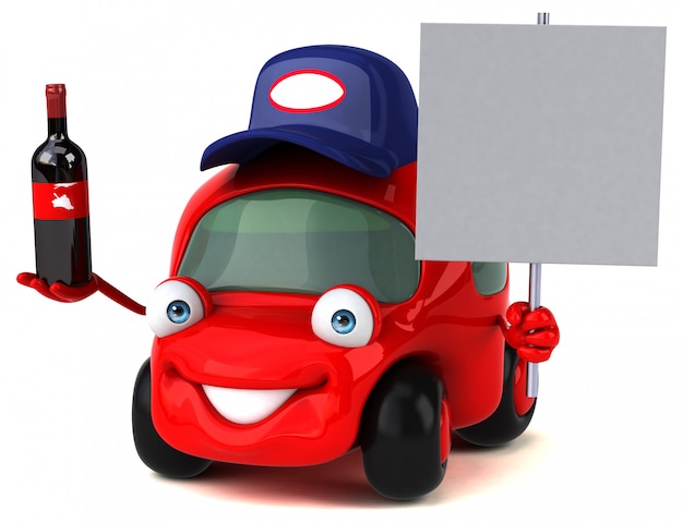 Fun car - 3D Illustration