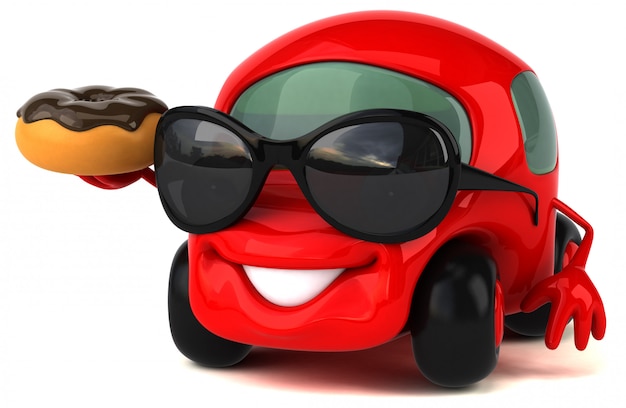 Fun car - 3D Illustration