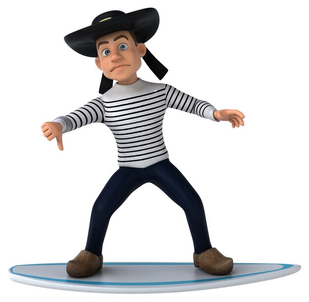 Fun cartoon breton character