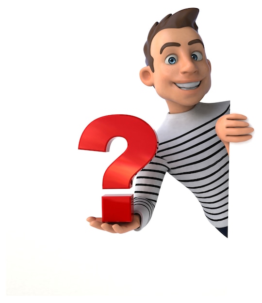 fun cartoon casual character