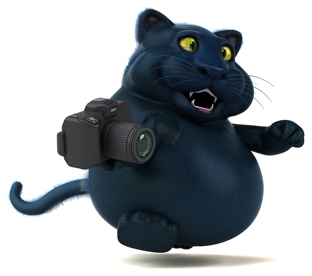 Fun cat - 3D Illustration