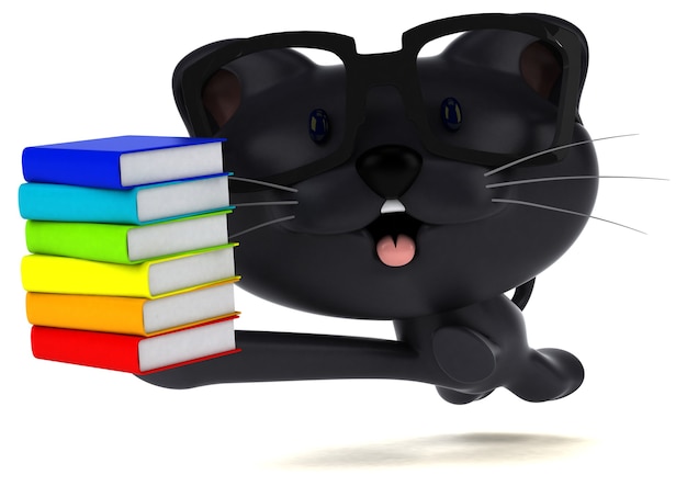 Fun cat - 3D Illustration