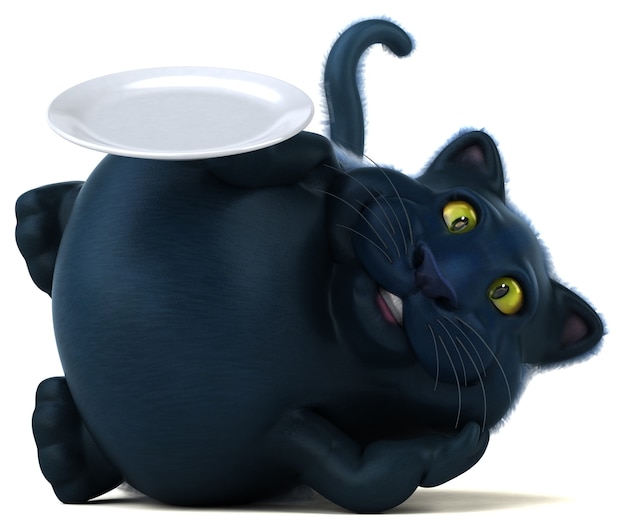 Fun cat - 3D Illustration