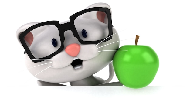 Fun cat - 3D Illustration