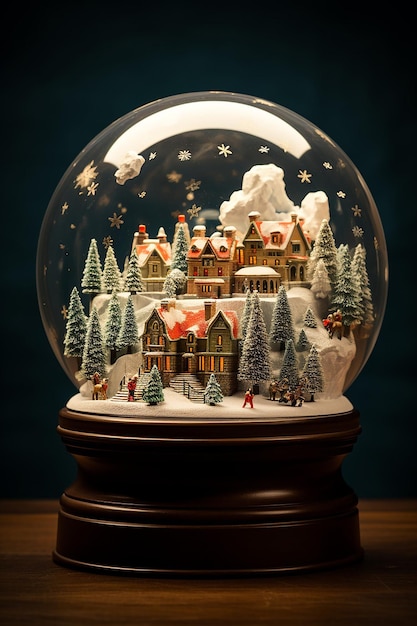 a fun Christmas themed snow globe