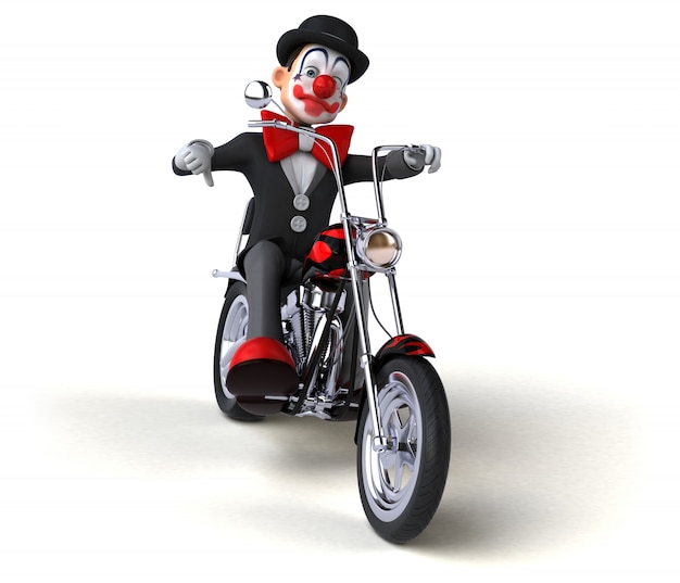 Веселый клоун - 3D Иллюстрация