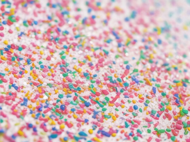 Photo fun and colorful trendy pattern of colorful sprinkles for background