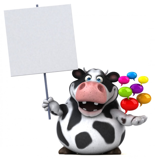 Fun cow animation