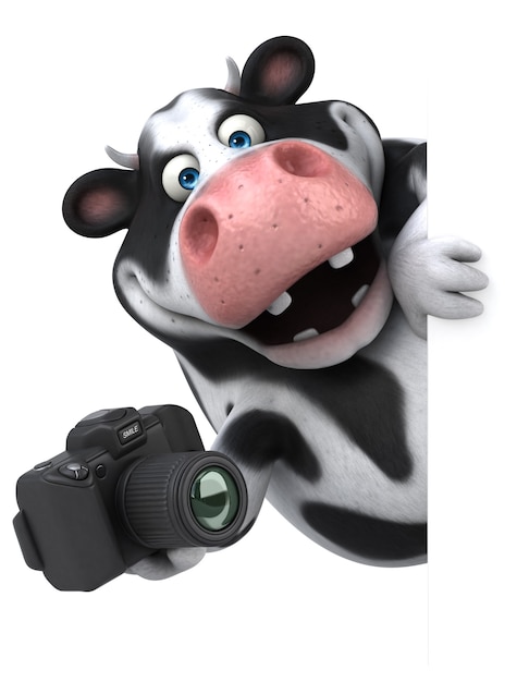 Fun cow illustration