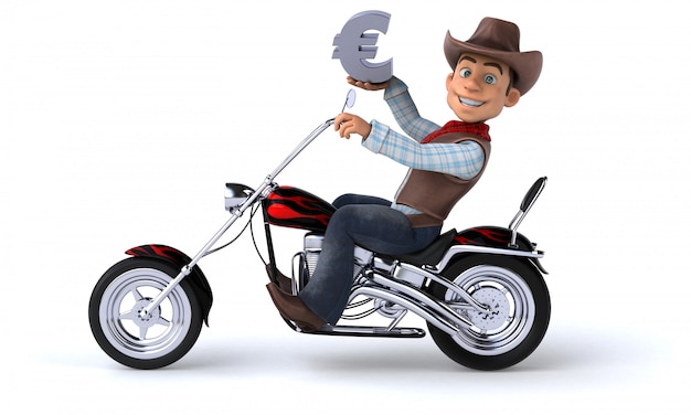 Fun Cowboy - 3D illustratie