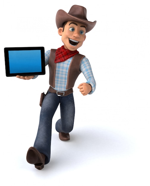 Fun Cowboy - 3D illustratie